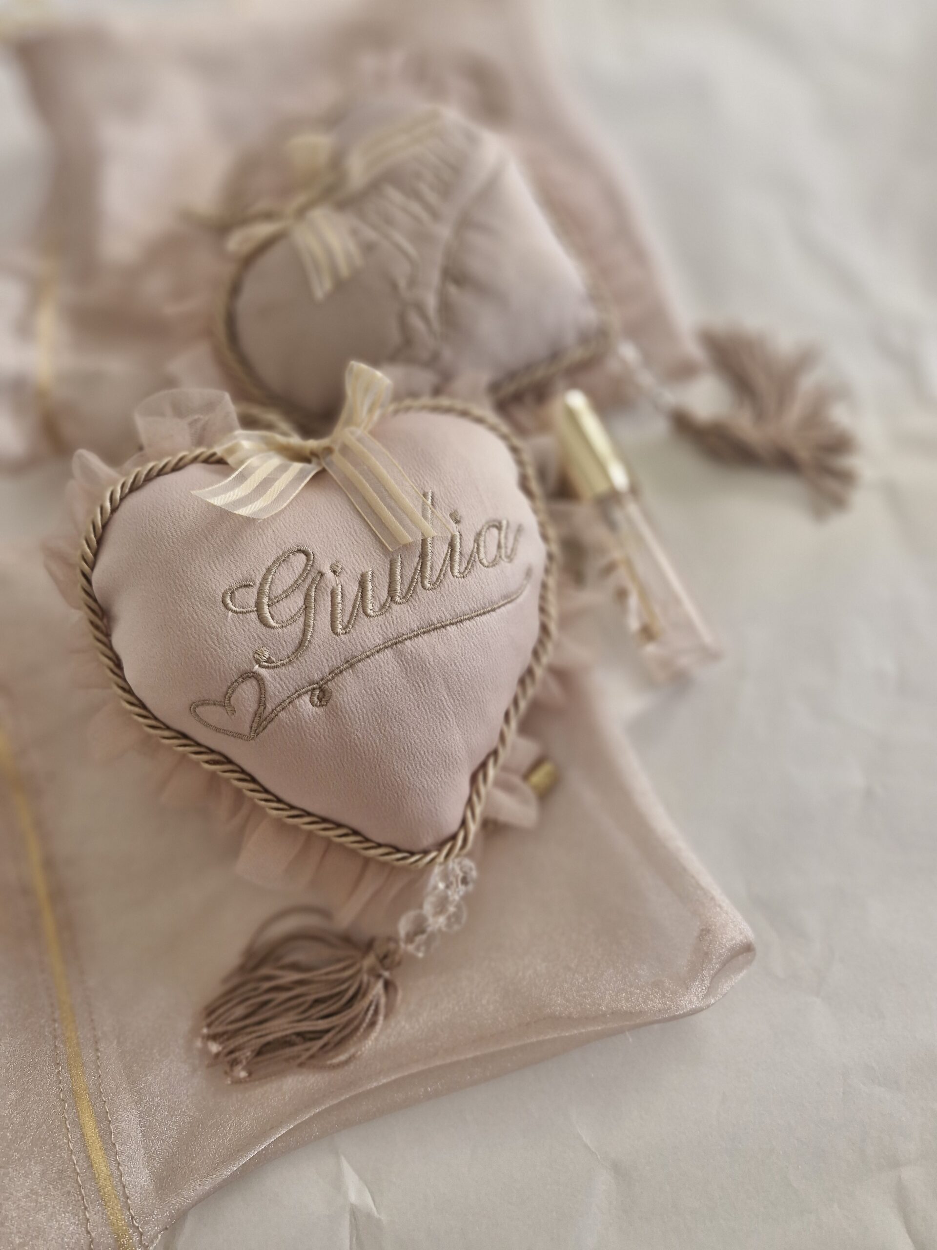 Almofada Sachê Coração Personalizada