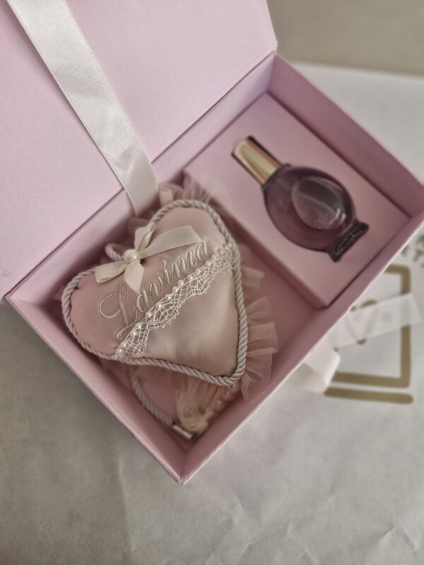 Caixa  com Almofada Sachê e Aromatizador